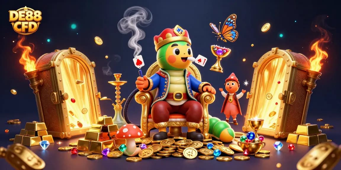 Engage in thrilling gameplay with DE88 CFD’s immersive casino features in a dazzling scene.