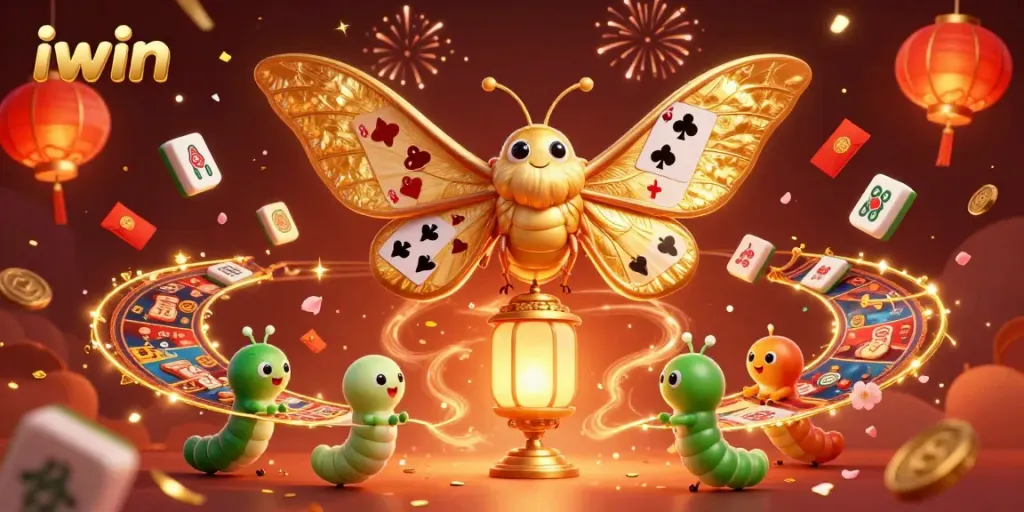 Experience thrilling gaming at iwin with vibrant casino elements and majestic characters.