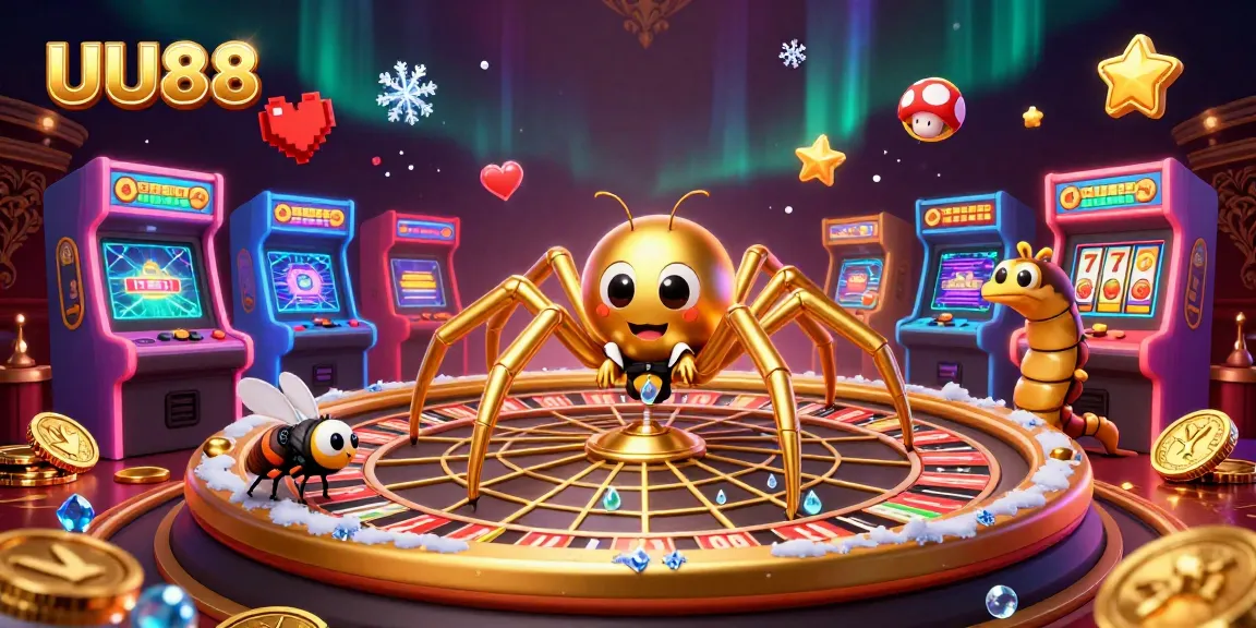 Experience the thrill of UU88 with a golden roulette-themed web, enticing bets, and vibrant gaming action.