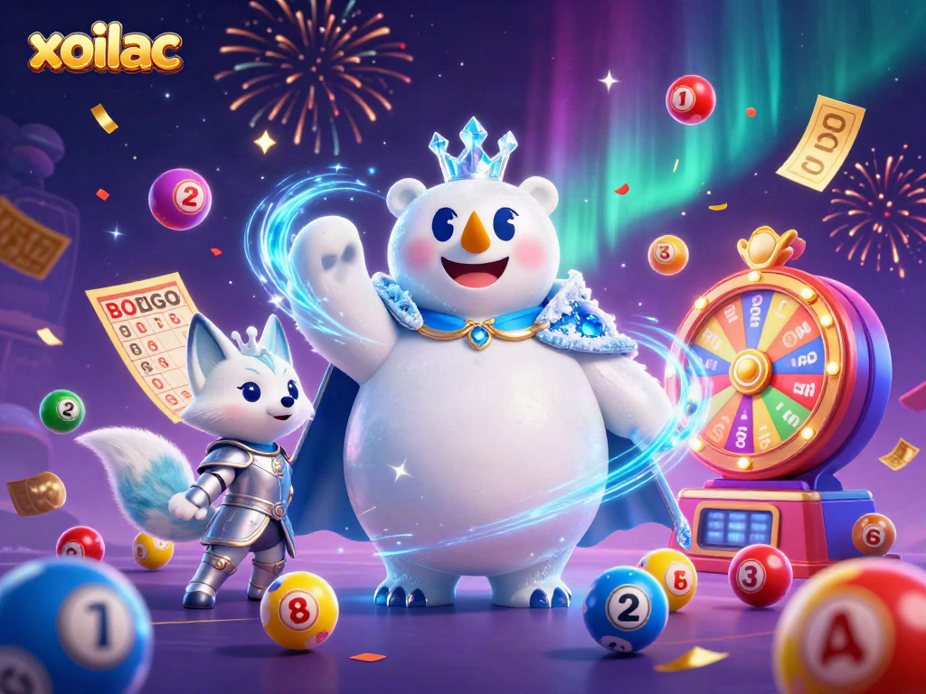 Xoilac brings vibrant energy and excitement to the gambling scene with dynamic visuals of lottery elements.