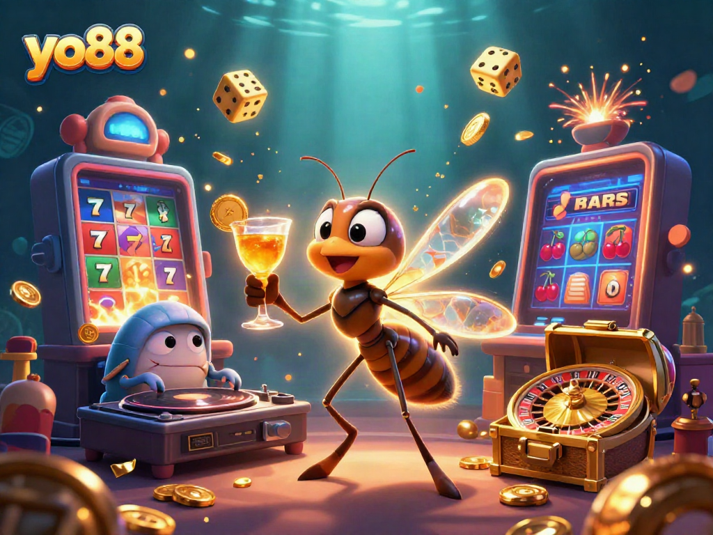 Experience the excitement of yo88 casino games with a dynamic blend of winning elements and characters.