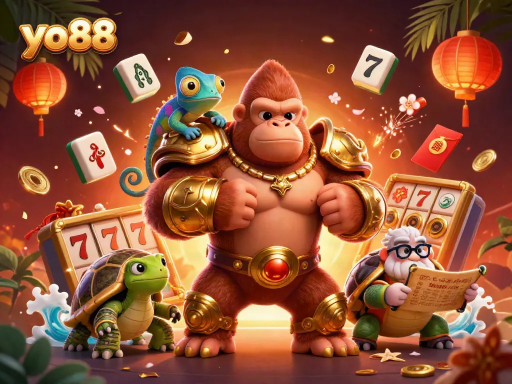 Engage in thrilling gameplay with yo88 featuring slots, jackpots, and vibrant gaming characters.