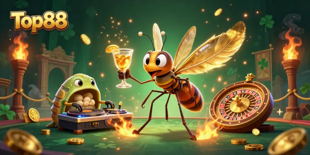 Engage in thrilling gameplay with Top88 featuring unique casino mascots in an exciting 3D arena.