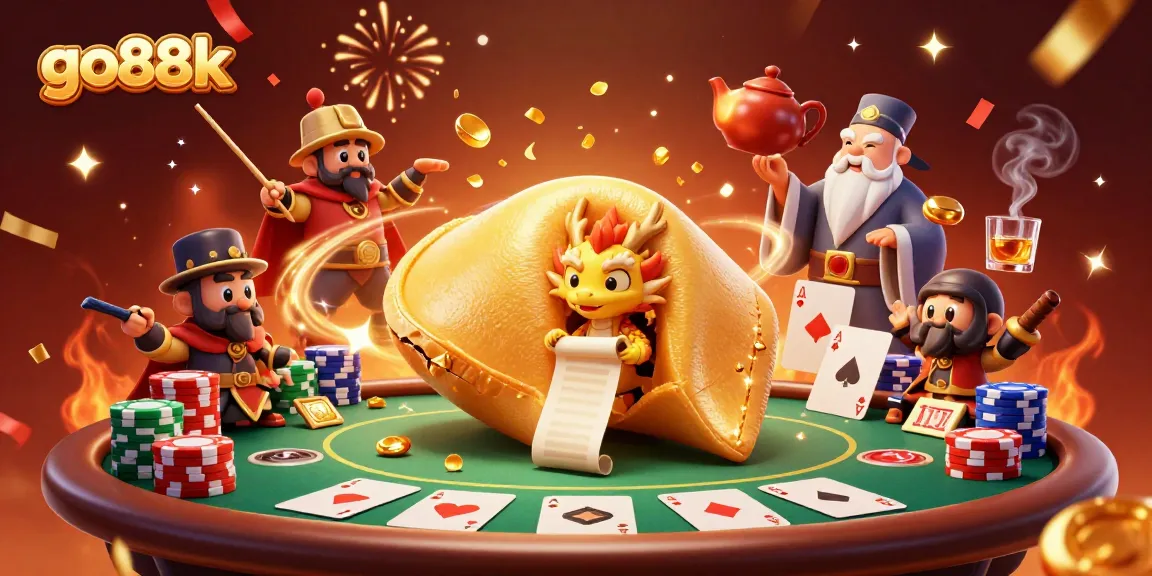 Play fortune games with go88k's exciting casino visuals featuring a vibrant dragon and golden elements.