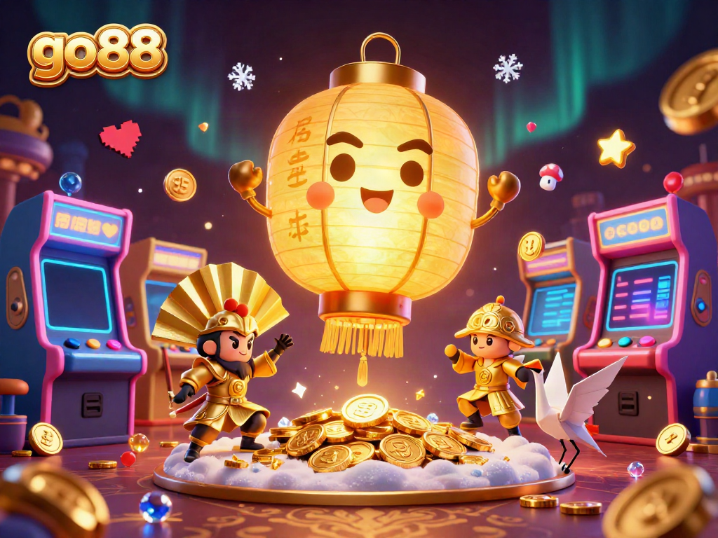 Experience go88’s captivating casino adventure with golden lantern spirit and arcade gaming elements.