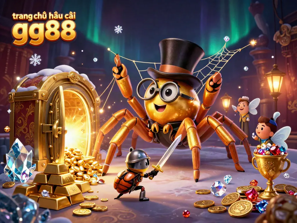 Experience thrilling action at trang chủ nhà cái gg88 with golden treasures, knights, and vibrant lights.
