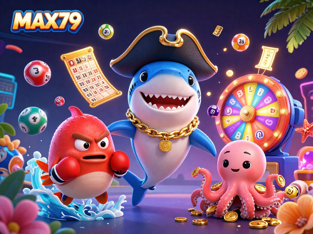 Engage with MAX79 by winning vibrant prizes in a colorful casino adventure.