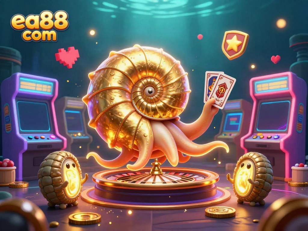 Experience thrilling casino action with ea88 com's vibrant illustration of gaming adventure.